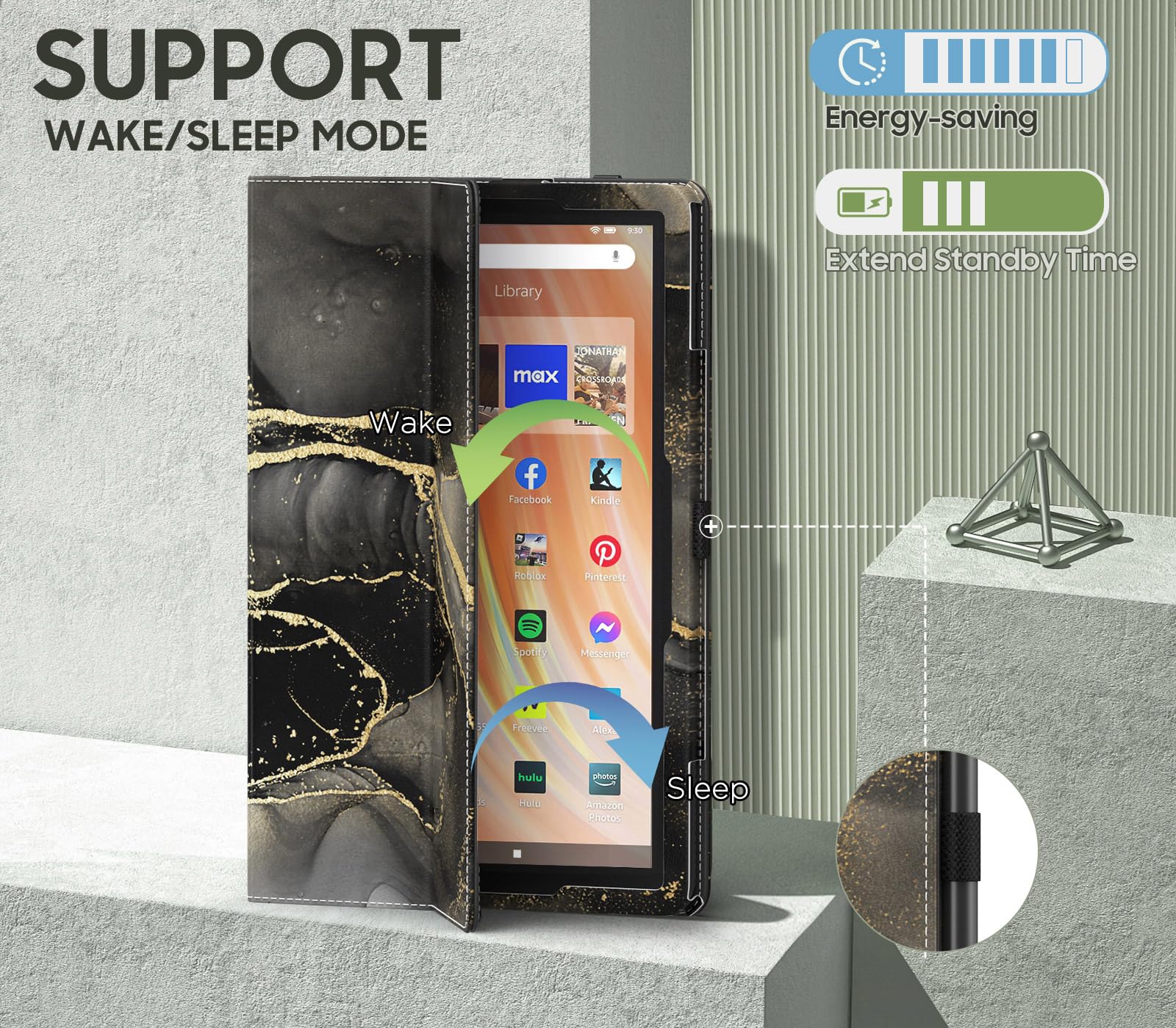 Foto 6 | Funda Moko Para El Nuevo Kindle Fire Hd 10 Y 10 Plus 10.1 - Venta Internacional.