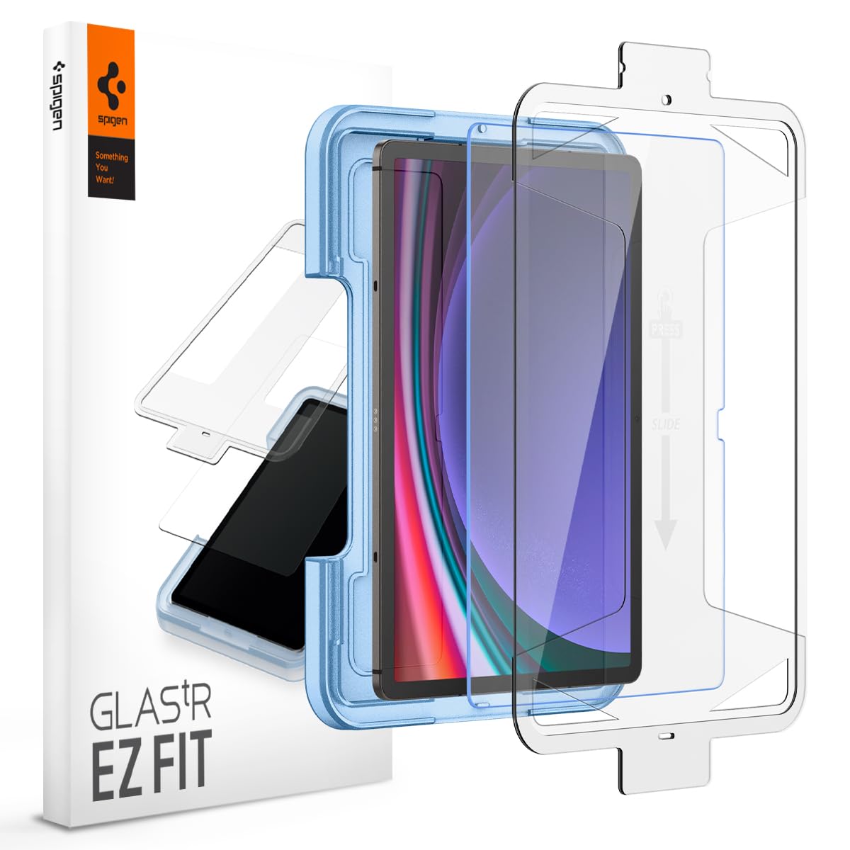 Protector De Pantalla Spigen Glastar Ez Fit Para Galaxy Tab S9/s10 Plus - Venta Internacional.