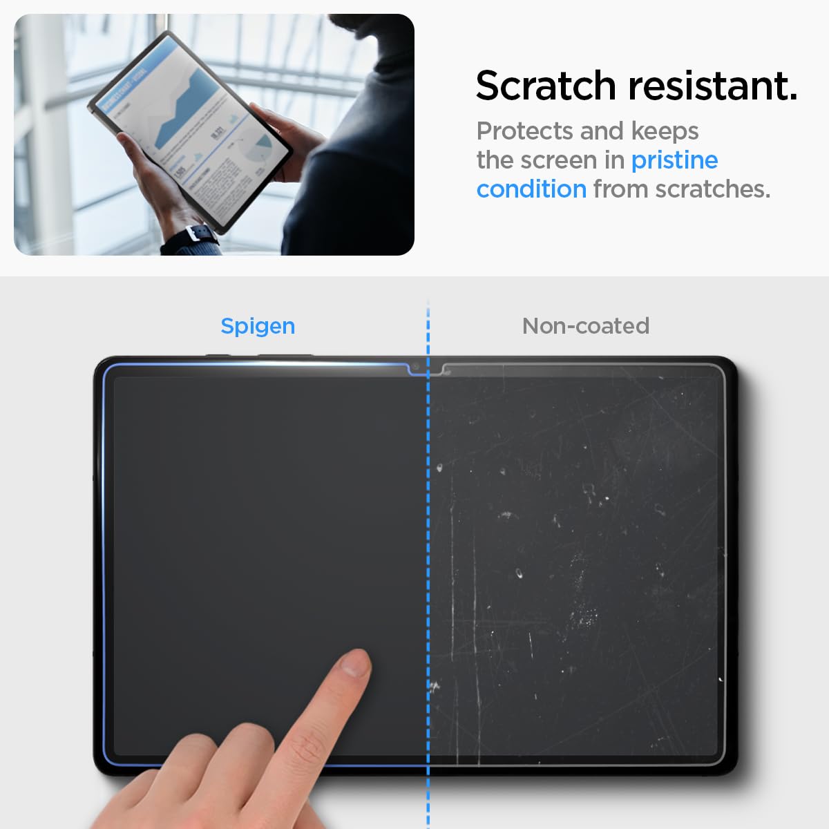Foto 5 pulgar | Protector De Pantalla Spigen Glastar Ez Fit Para Galaxy Tab S9/s10 Plus - Venta Internacional.