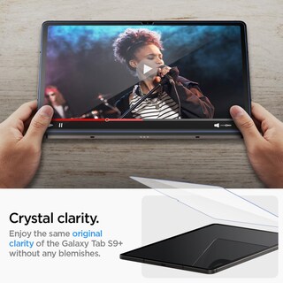 Foto 5 | Protector De Pantalla Spigen Glastar Ez Fit Para Galaxy Tab S9/s10 Plus - Venta Internacional.