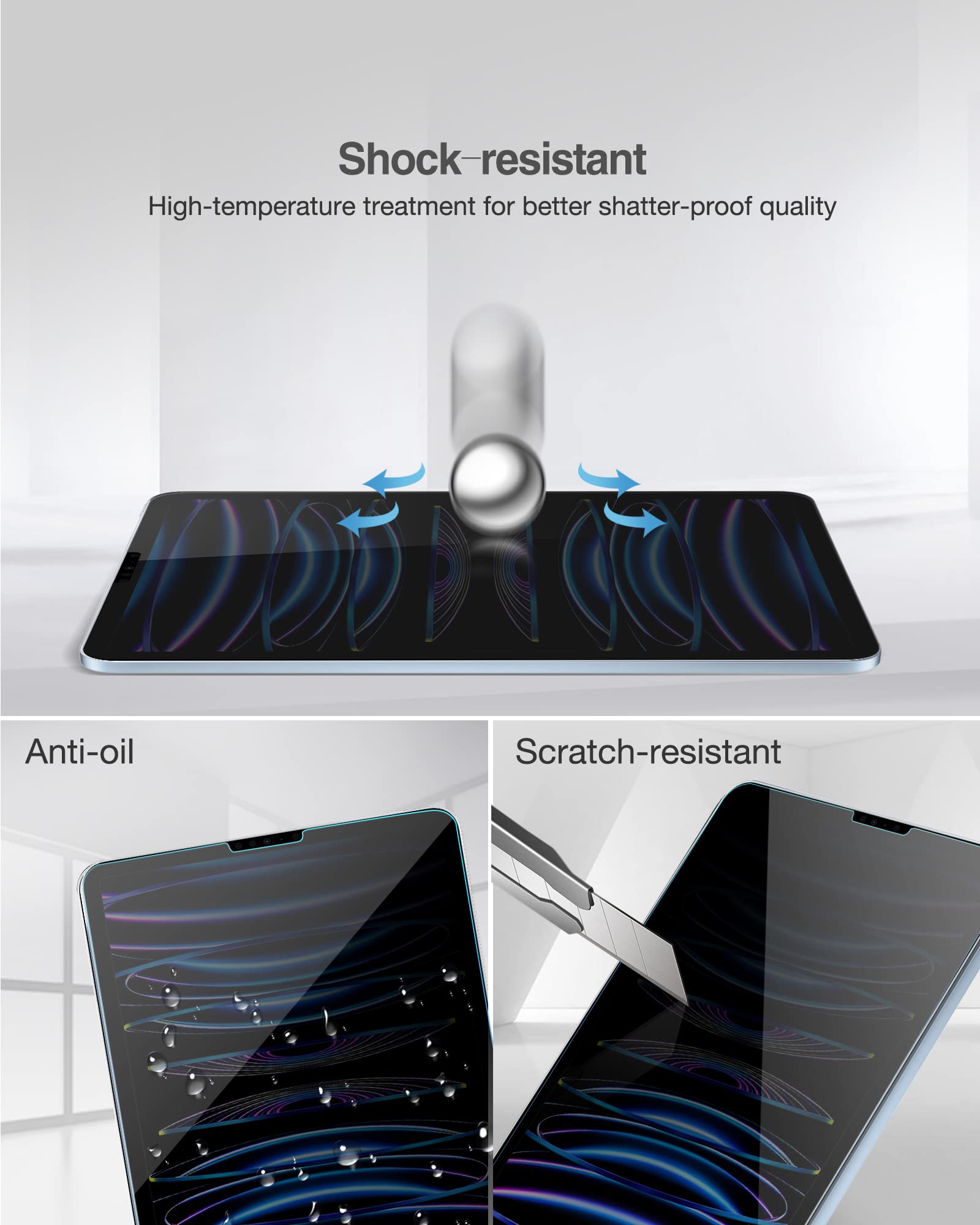 Foto 3 | Protector De Pantalla De Privacidad Procase Para Ipad Pro 11  Paquete De 1 - Venta Internacional.