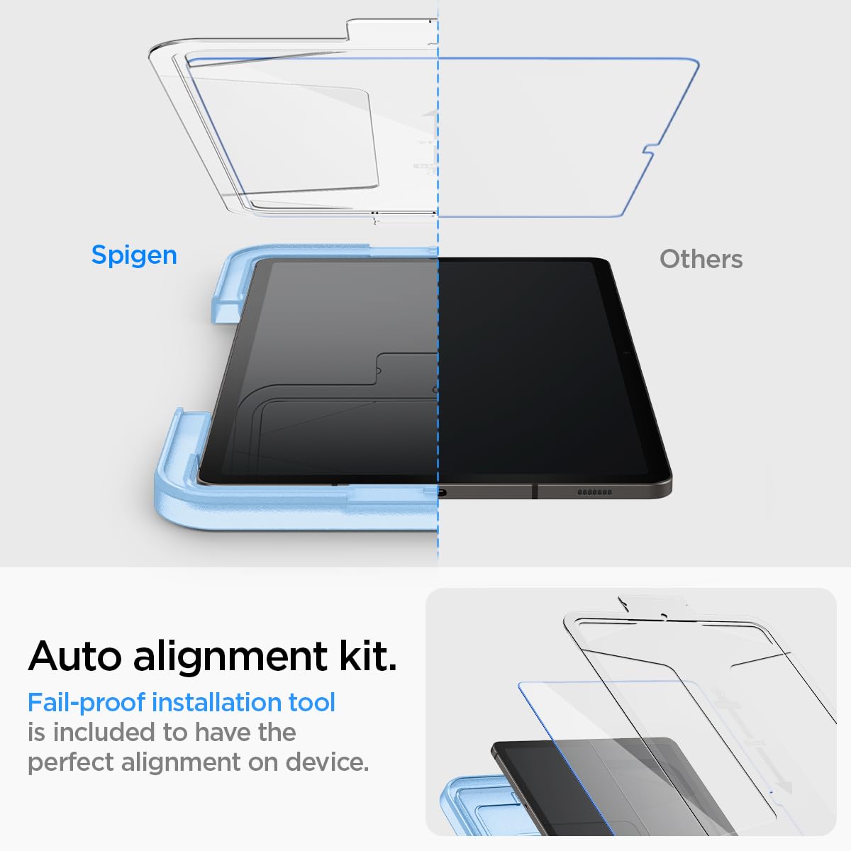 Foto 4 pulgar | Protector De Pantalla Spigen Glastar Ez Fit Para Galaxy Tab S10 Fe/s9 - Venta Internacional.