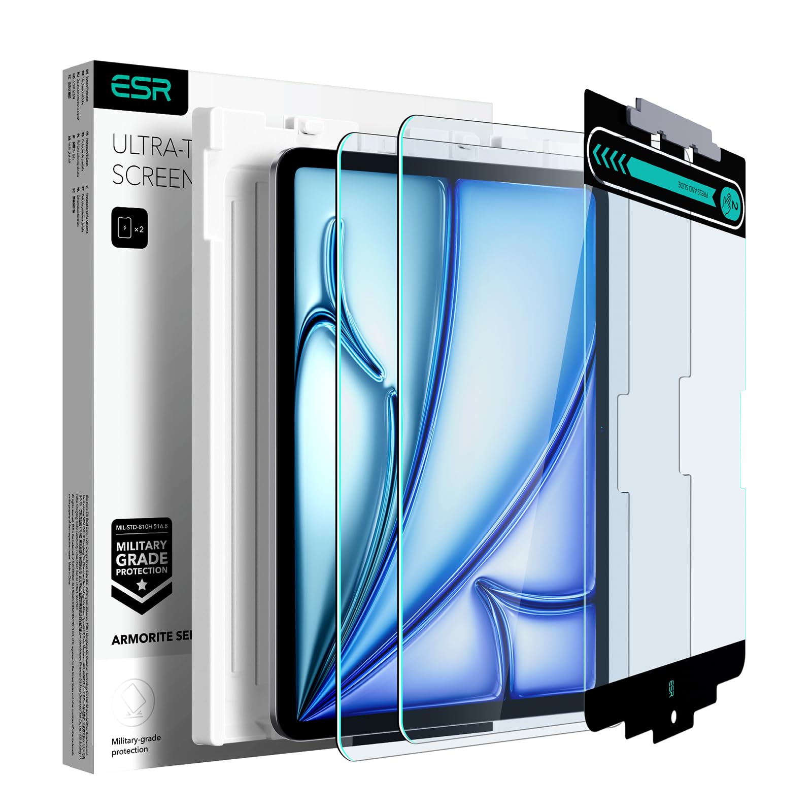 Protector De Pantalla Esr Armorite Para Ipad Air 11 M3/m2 Con Bandeja - Venta Internacional.