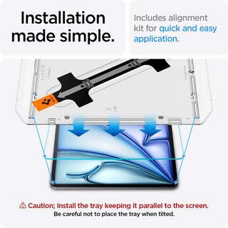 Foto 3 | Protector De Pantalla Spigen Glastar Ez Fit Ipad Air 11'' M3/m2 - Venta Internacional.