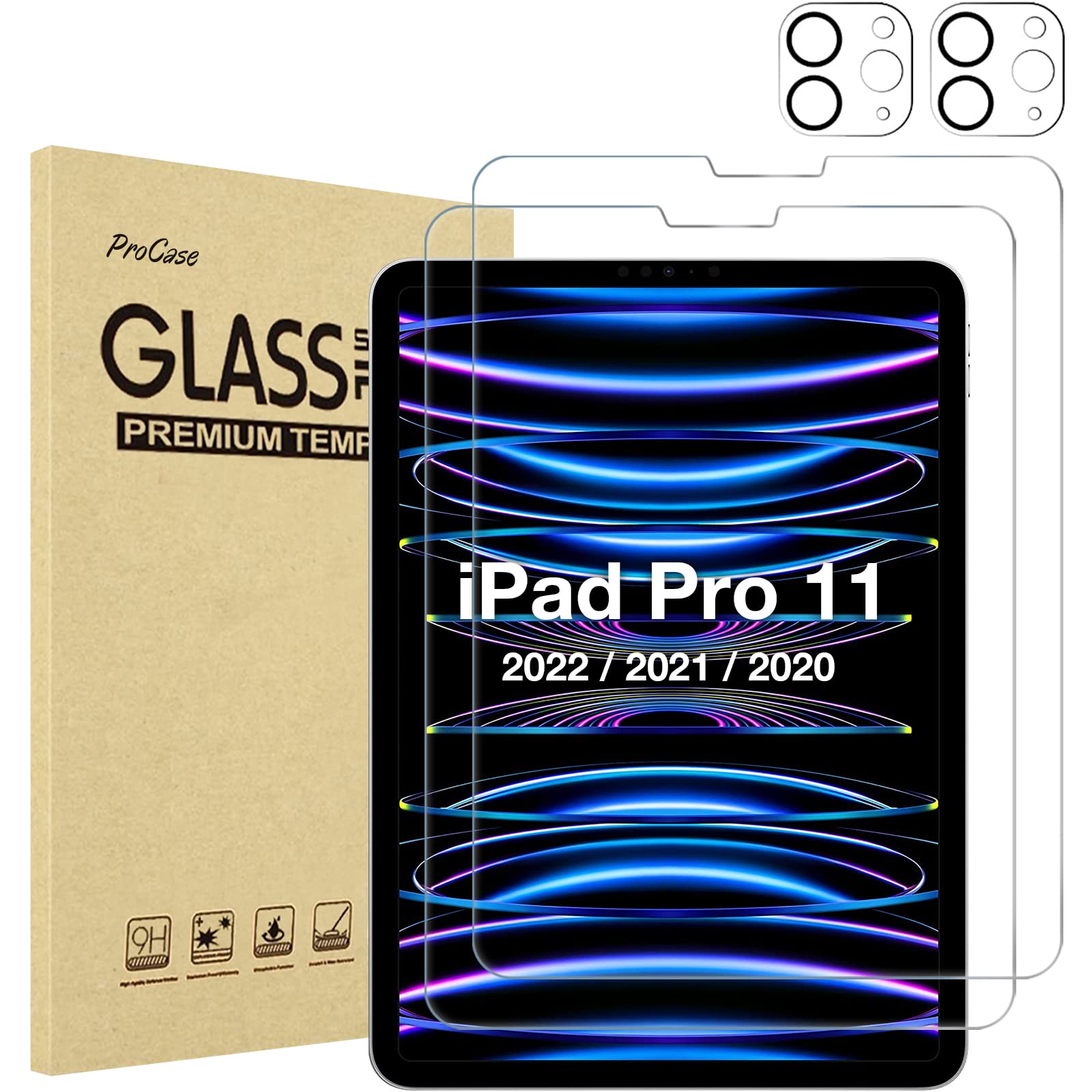 Protector De Pantalla Procase Para Ipad Pro 11 4.ª  3.ª Y 2.ª Generación - Venta Internacional.