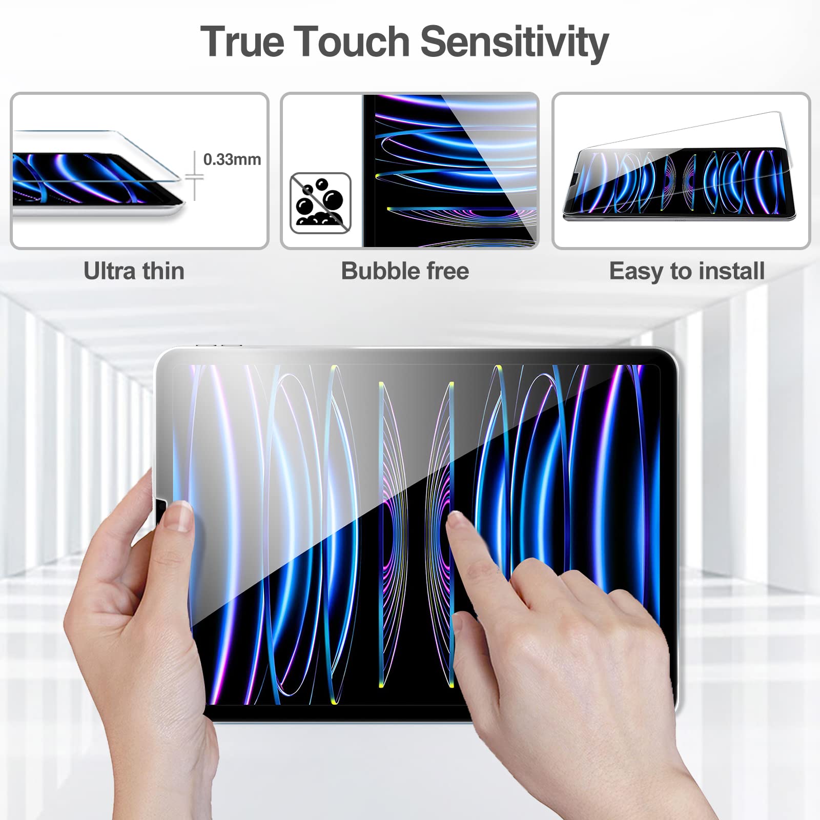Foto 5 pulgar | Protector De Pantalla Procase Para Ipad Pro 11 4.ª  3.ª Y 2.ª Generación - Venta Internacional.