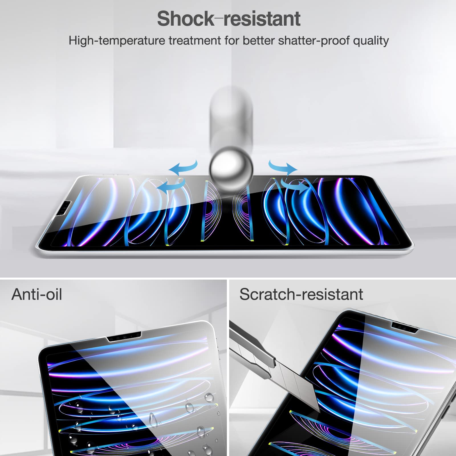 Foto 6 pulgar | Protector De Pantalla Procase Para Ipad Pro 11 4.ª  3.ª Y 2.ª Generación - Venta Internacional.