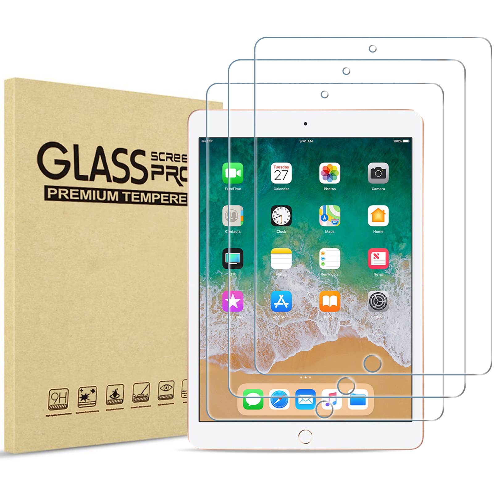 Protector De Pantalla Procase Para Ipad 9.7 6th 5th /pro 9.7 Air 2 - Venta Internacional.