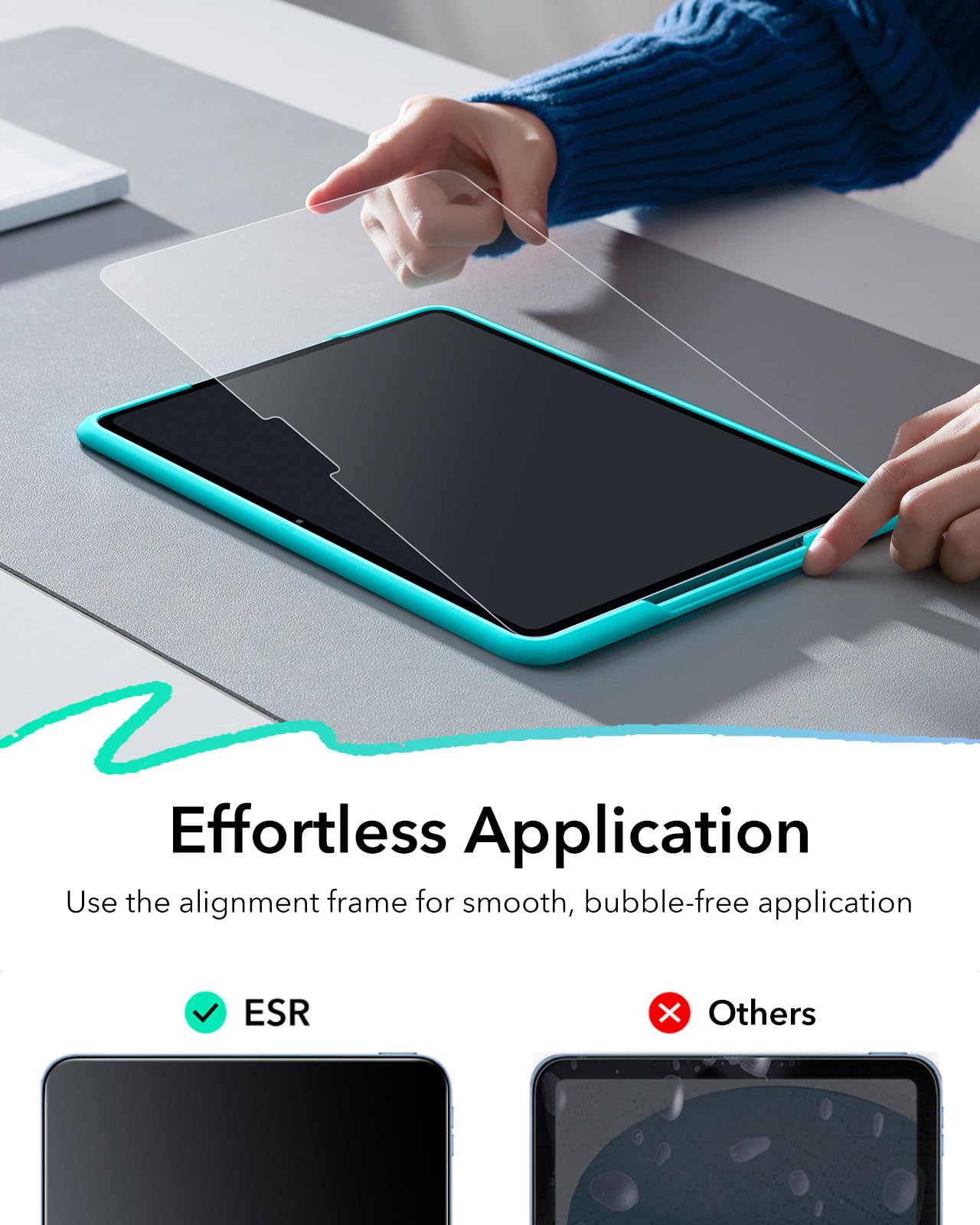 Foto 4 pulgar | Paquete De 2 Protectores De Pantalla Esr Paper-feel Para Ipad Air 13 M3/m2 - Venta Internacional.