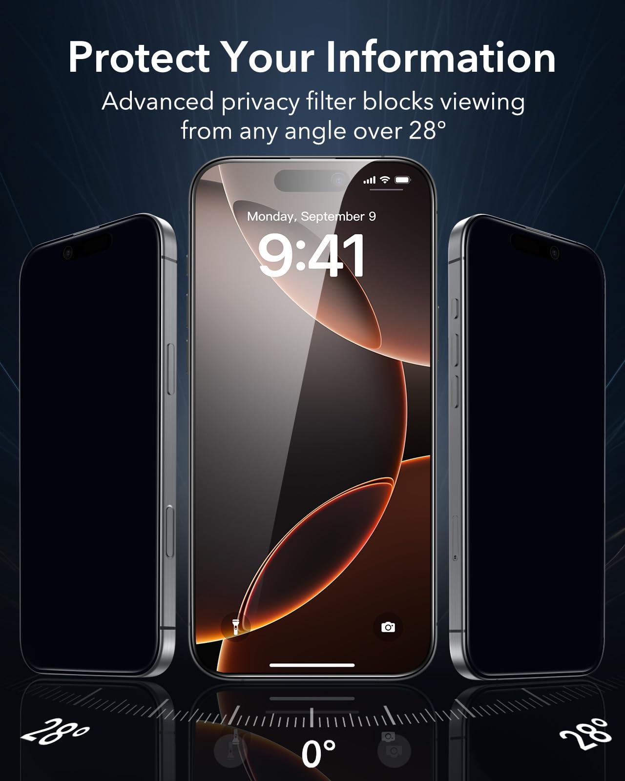 Foto 4 pulgar | Paquete De Protectores De Pantalla De Privacidad Esr 3 Para Iphone 16 Pro - Venta Internacional.