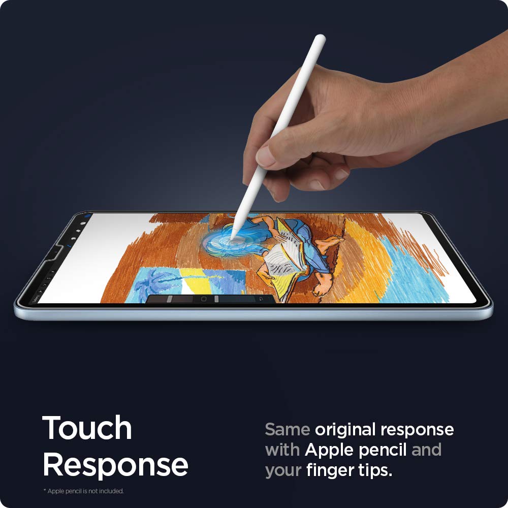 Foto 6 pulgar | Protector De Pantalla Spigen Glas.tr Ez Fit Para Ipad Pro 11 - Venta Internacional.