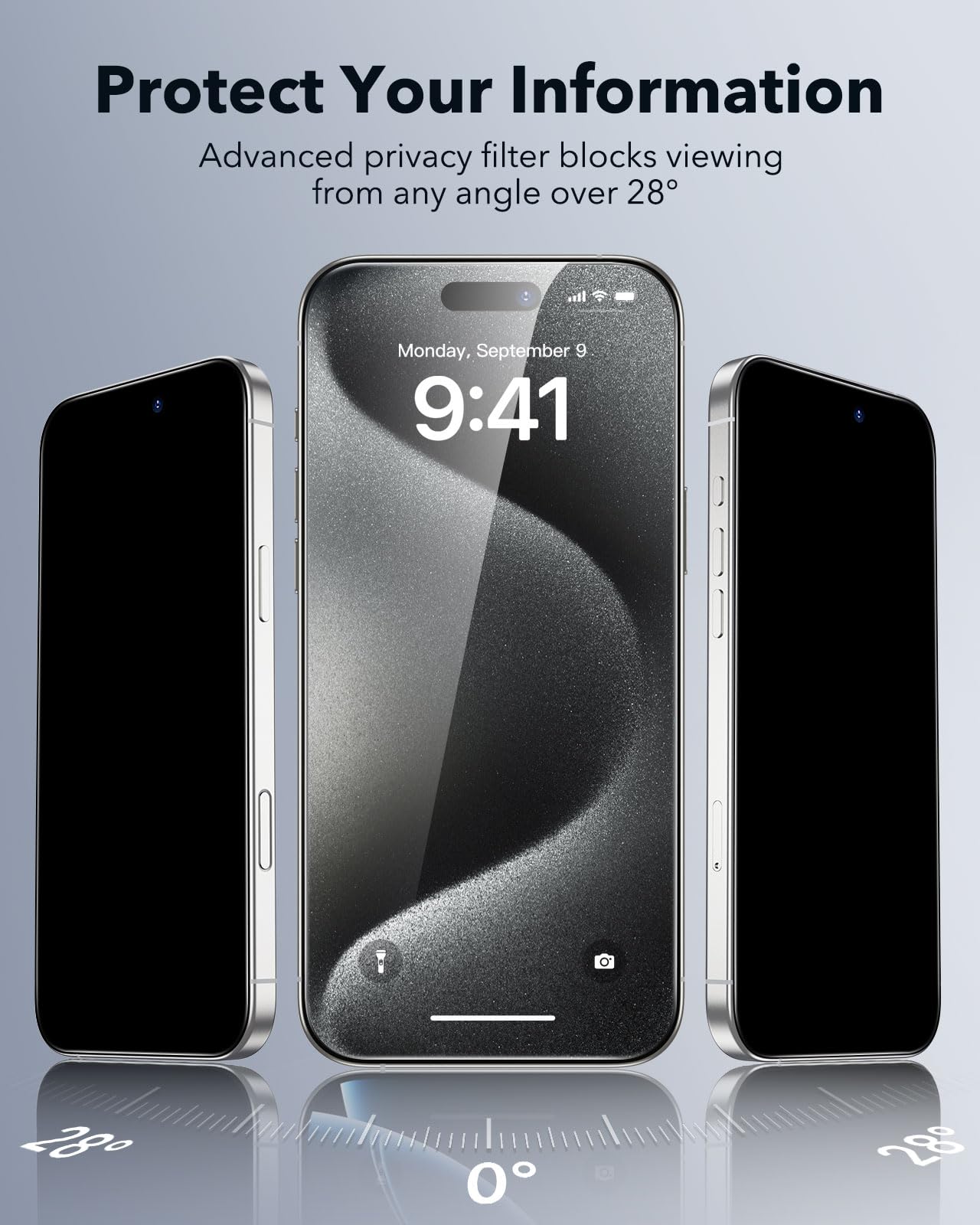Foto 4 pulgar | Protector De Pantalla De Privacidad Esr Para Iphone 15 Pro Max (paquete De 3) - Venta Internacional.