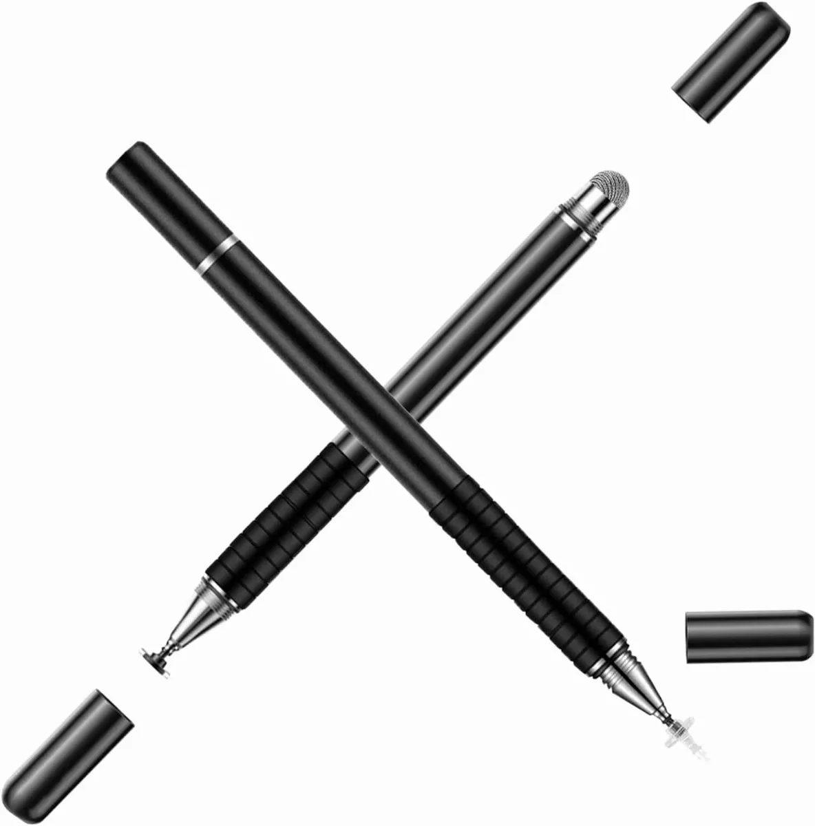 Foto 2 pulgar | Par 2pz Universal Lapiz Tactil Optico Pencil Tablet  Pluma Eo Safe Imports Esi-12064 Negro