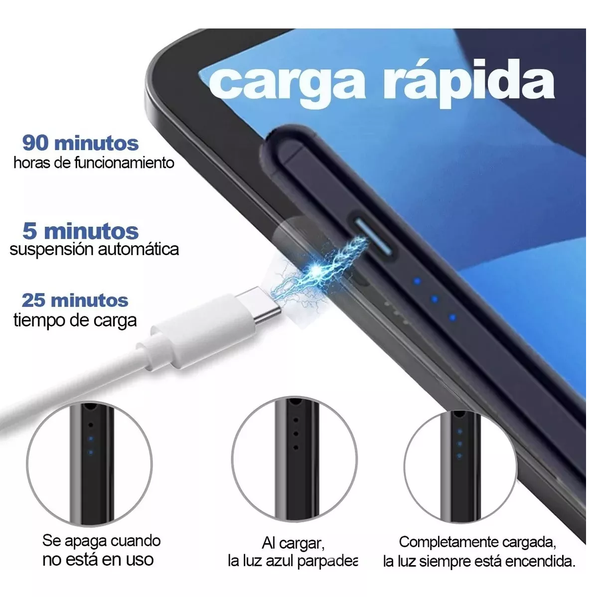 Foto 3 pulgar | Lápiz Óptico Stylus Pen Para Ipad Eo Safe Imports Esi-12062 Negro