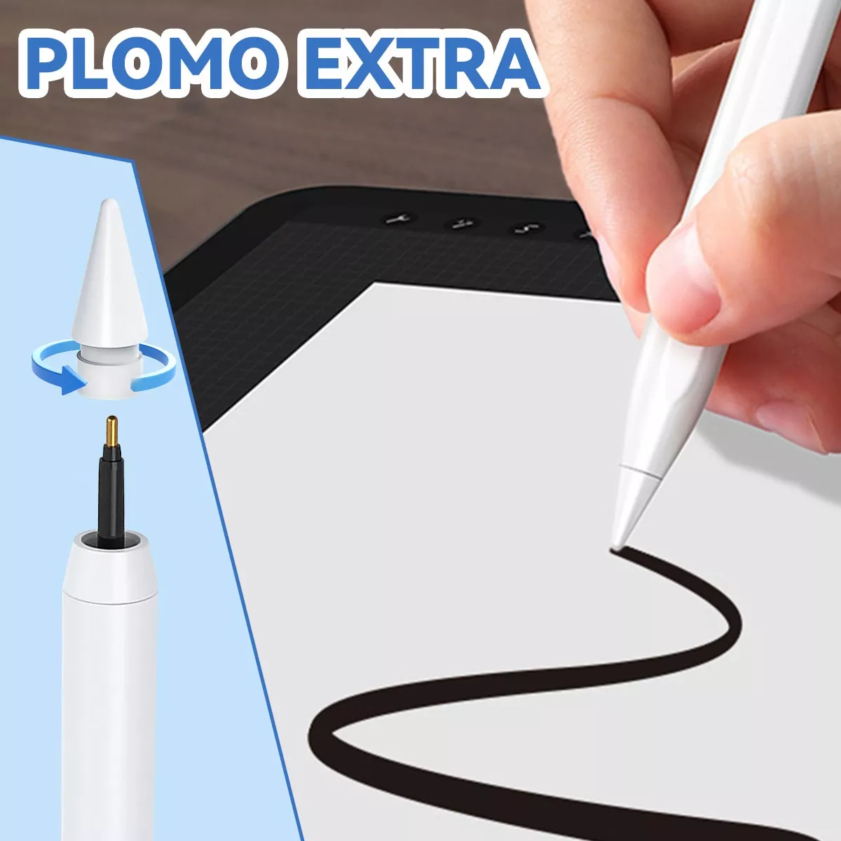 Foto 4 pulgar | Kit 10pcs Puntas De Repuesto Para Apple Pencil 1st 2nd Gen Eo Safe Imports Esi-12061 Blanco