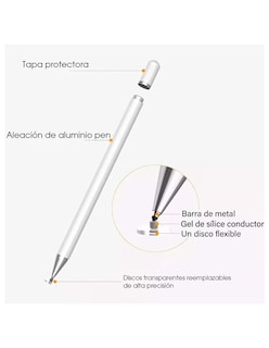 Foto 5 | Universal Lápiz Táctil Óptico Petukita Box Blanco Para Android E Ios