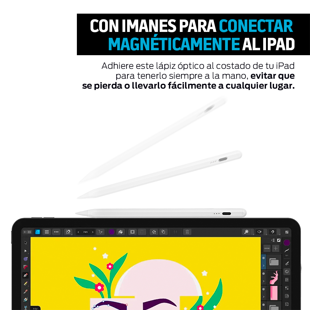 Foto 6 | Ipad Pencil Lápiz Para Tablet Universal Compatible Ipad Mini Air Pro, Redlemon, Color Blanco