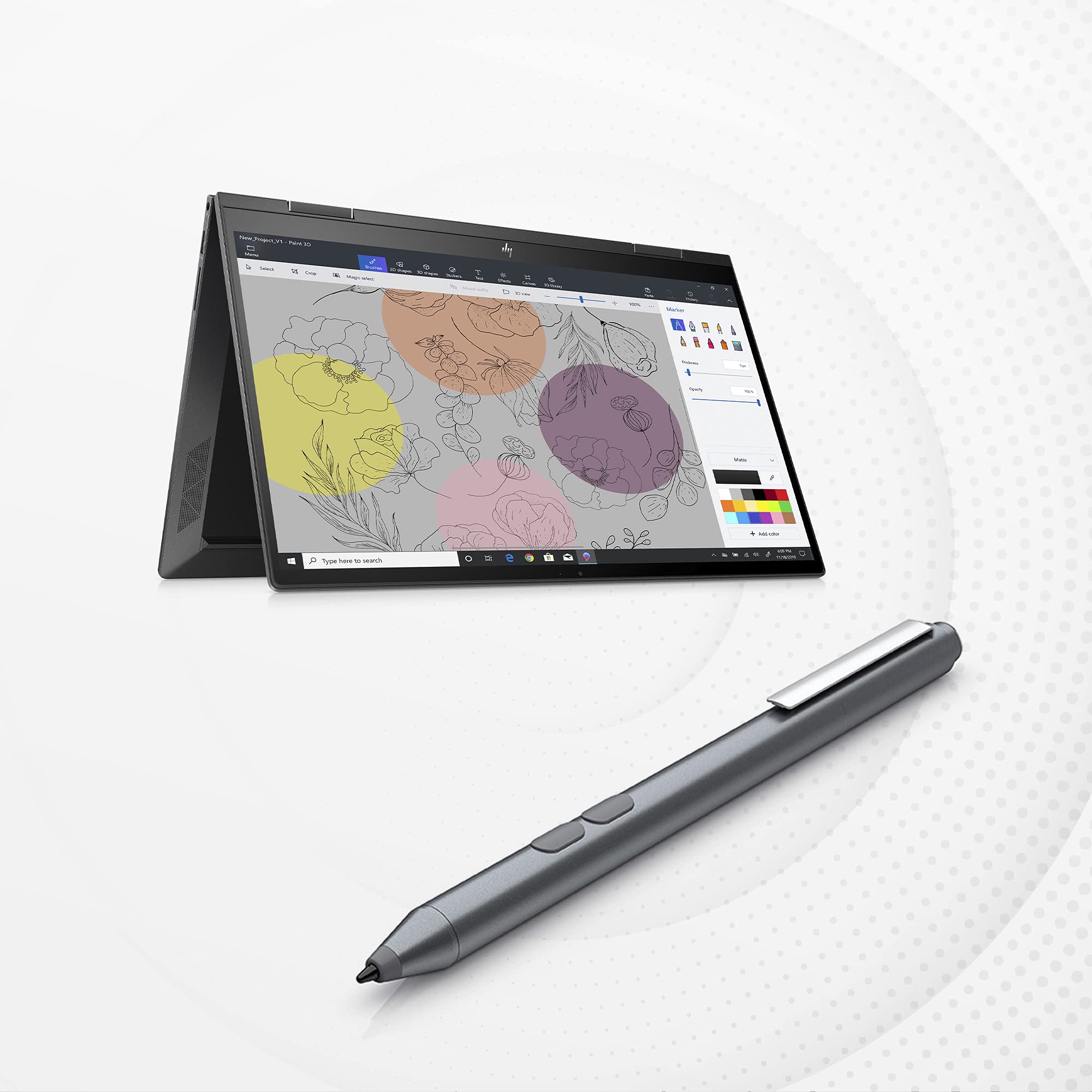 Foto 3 | Lápiz Capacitivo Hp Mpp 1.51 Plateado Compatible Con Microsoft - Venta Internacional.