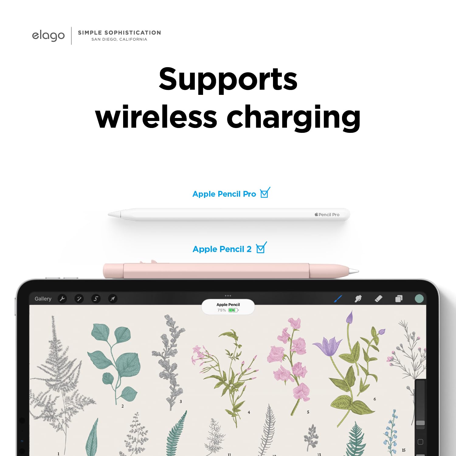 Foto 4 pulgar | Funda Elago X Monami Compatible Con Apple Pencil Pro Y 2nd G - Venta Internacional.
