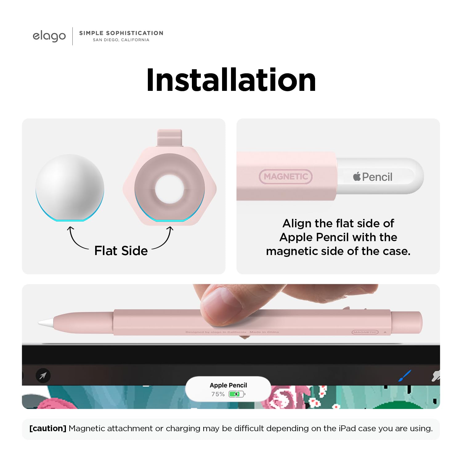 Foto 5 pulgar | Funda Elago X Monami Compatible Con Apple Pencil Pro Y 2nd G - Venta Internacional.