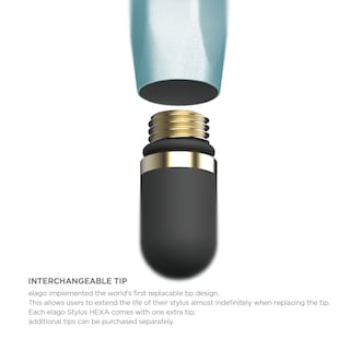 Foto 7 | Stylus Elago Hexa Coral Blue Aluminio De Primera Calidad Para Ipad/iphone - Venta Internacional.