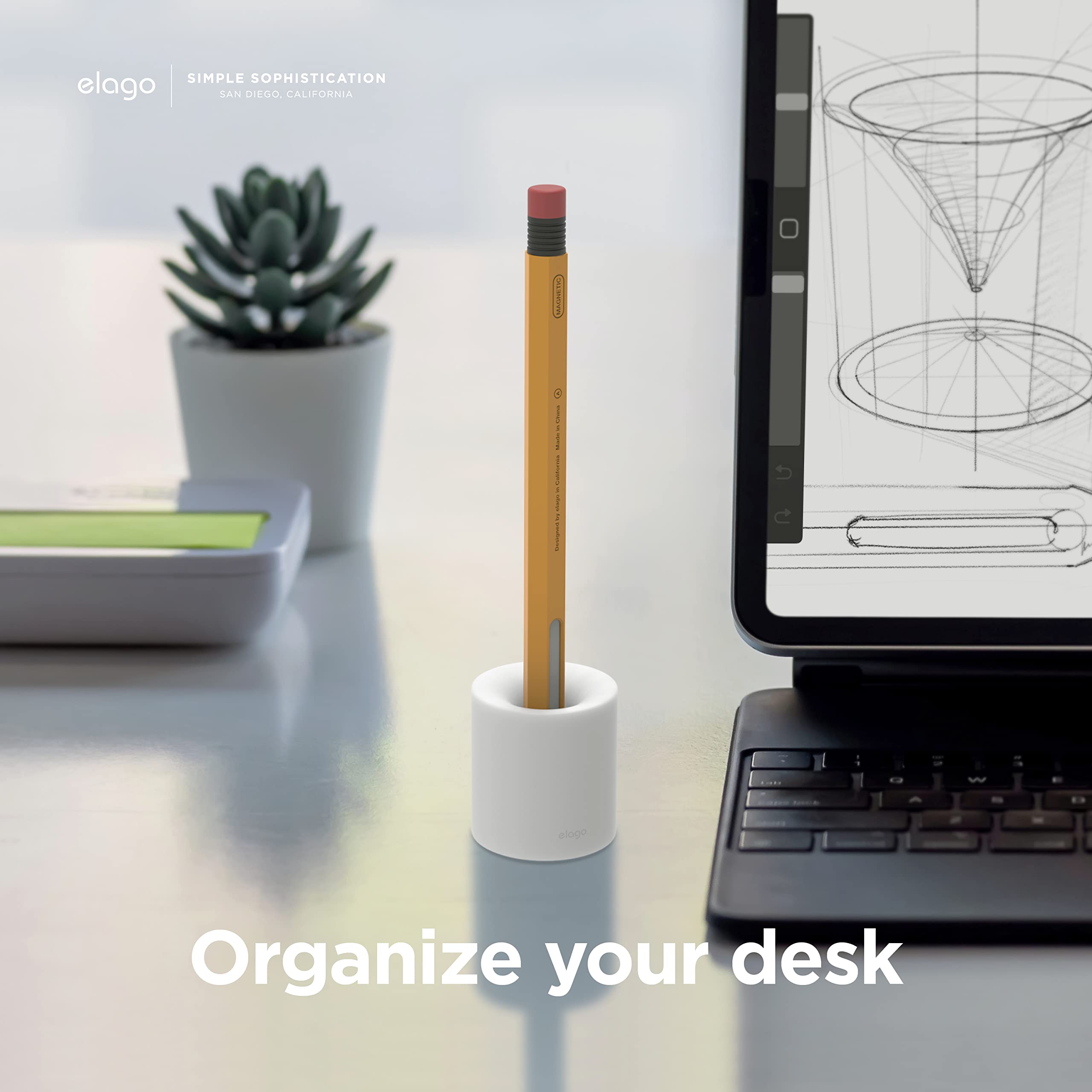 Foto 4 pulgar | Soporte Para Lápices Elago Compatible Con Apple Pencil Pro Pink - Venta Internacional.