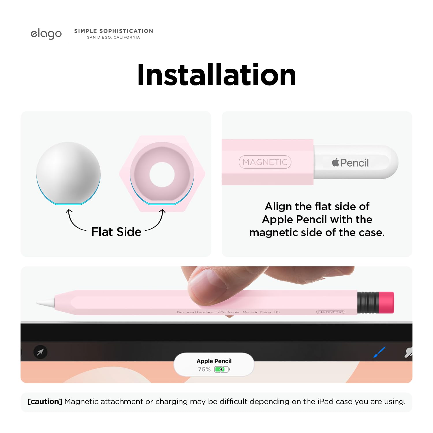 Foto 5 pulgar | Funda Elago Classic Compatible Con Apple Pencil Pro Y De Segunda Generación - Venta Internacional.