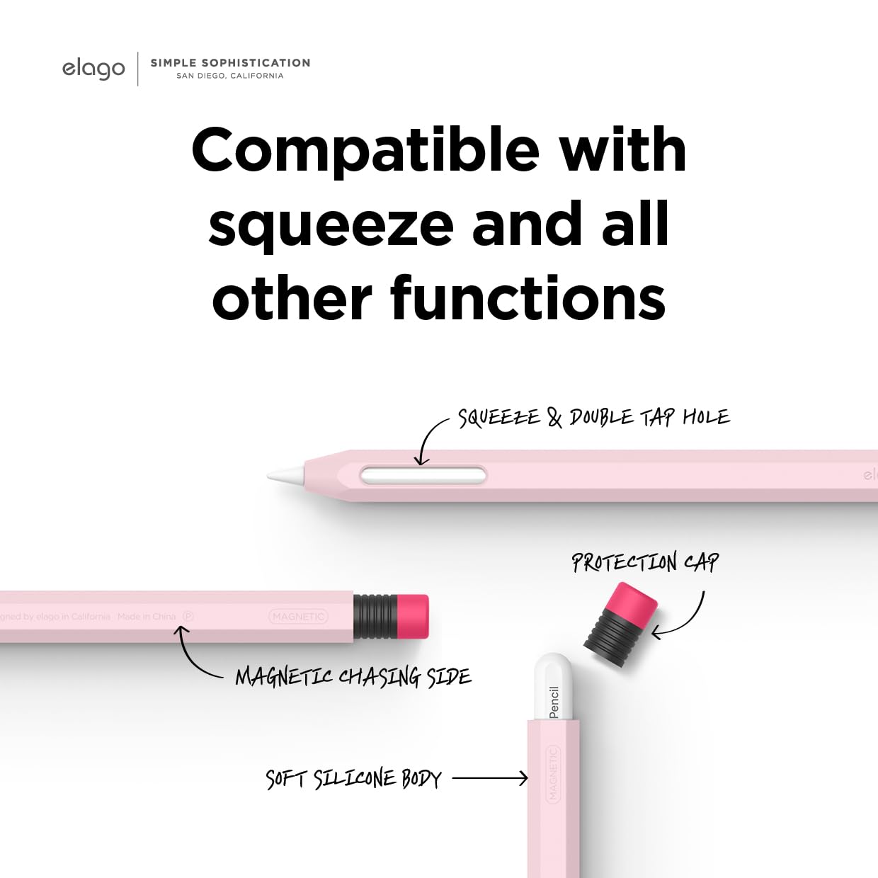 Foto 6 pulgar | Funda Elago Classic Compatible Con Apple Pencil Pro Y De Segunda Generación - Venta Internacional.