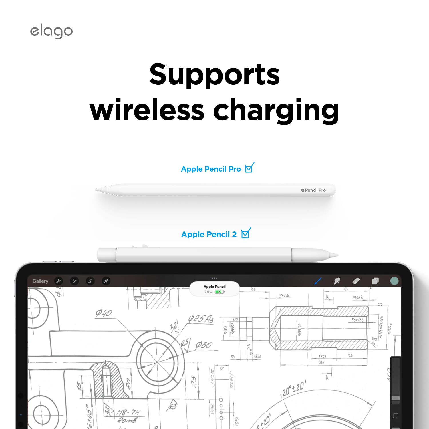 Foto 4 pulgar | Funda Elago X Monami Compatible Con Apple Pencil Pro Y 2nd G - Venta Internacional.