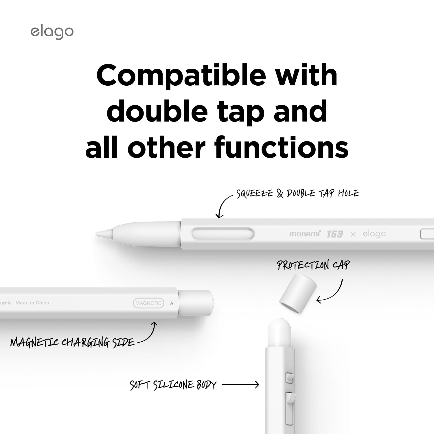 Foto 5 pulgar | Funda Elago X Monami Compatible Con Apple Pencil Pro Y 2nd G - Venta Internacional.