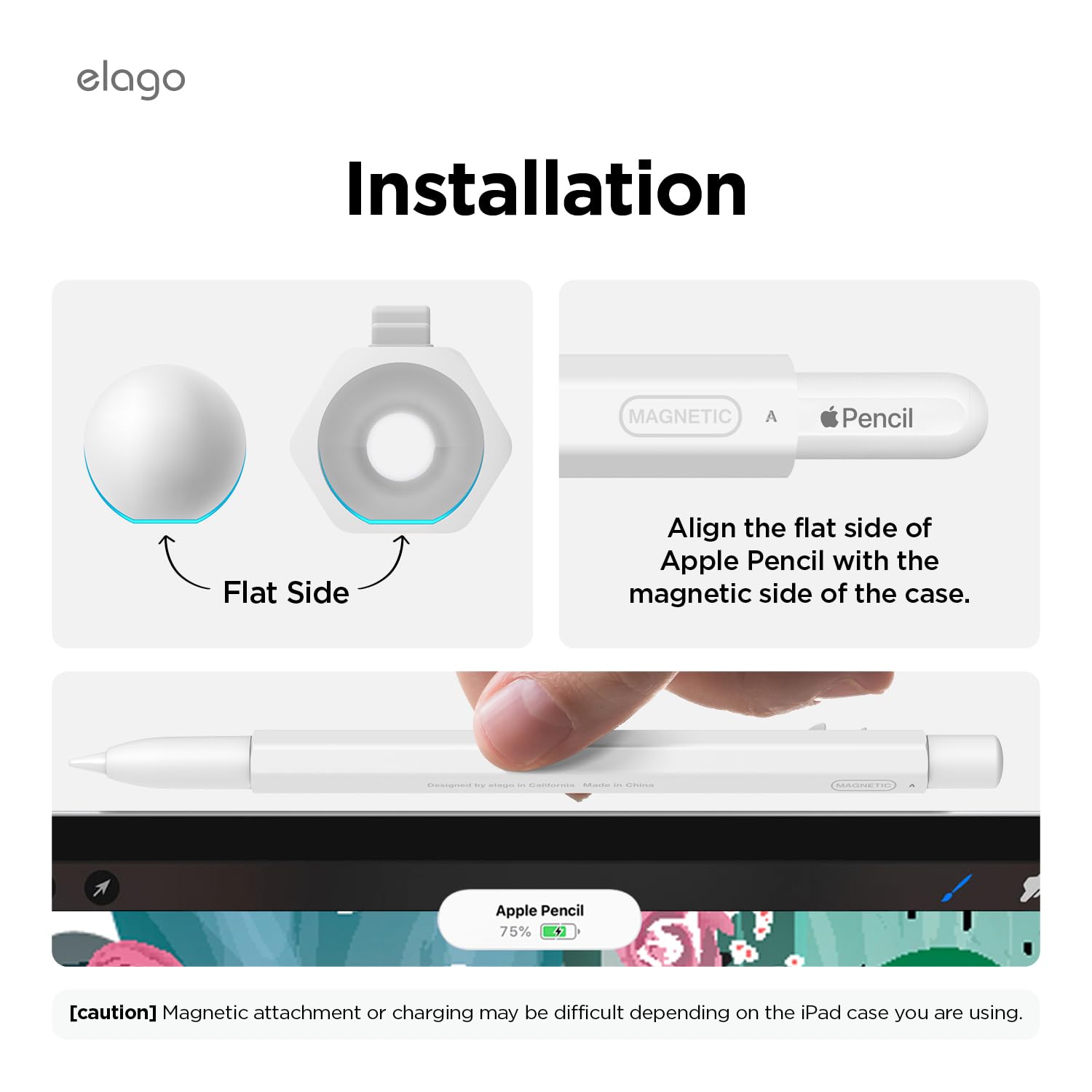 Foto 7 pulgar | Funda Elago X Monami Compatible Con Apple Pencil Pro Y 2nd G - Venta Internacional.