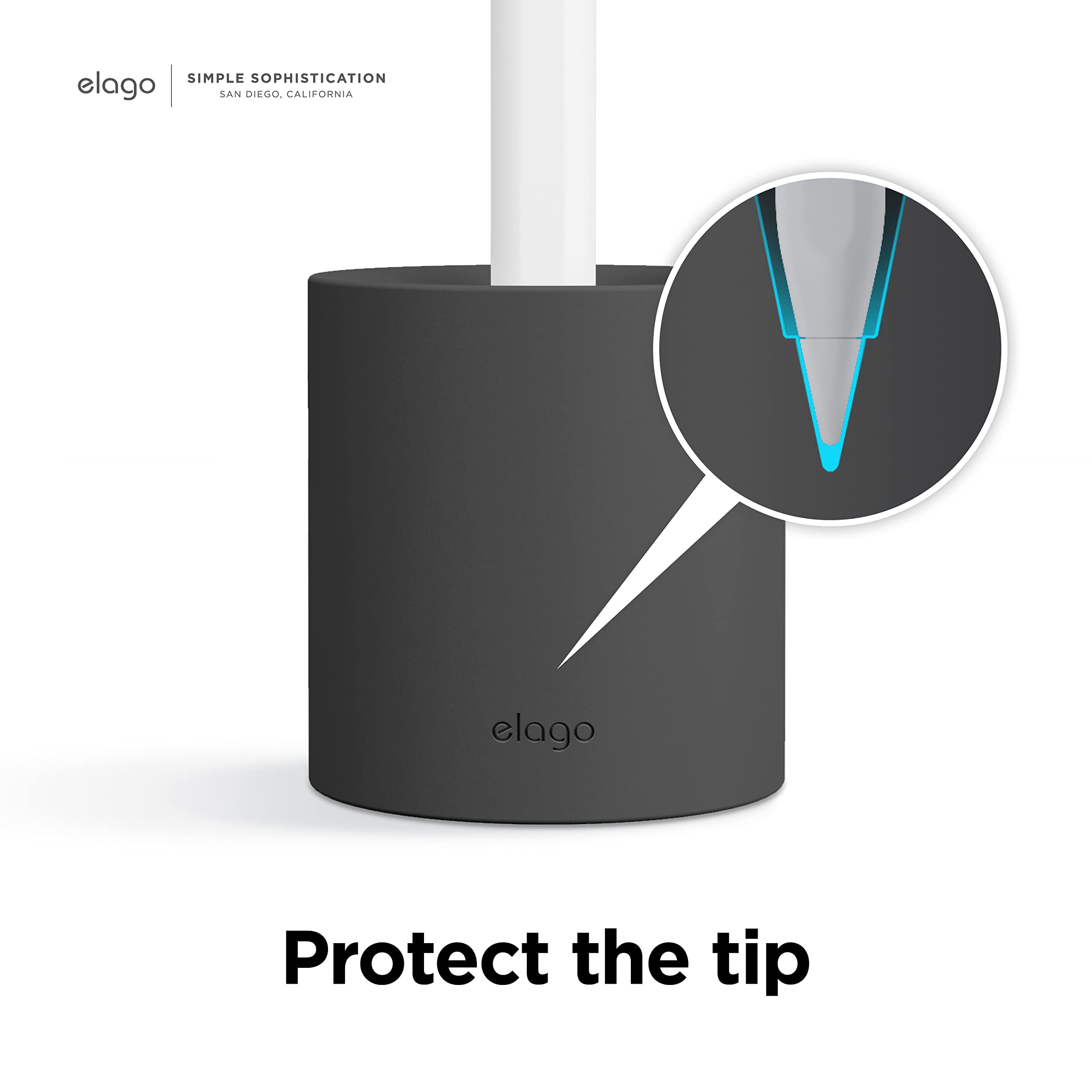 Foto 5 | Soporte Para Lápices Elago Compatible Con El Apple Pencil Pro Black - Venta Internacional.
