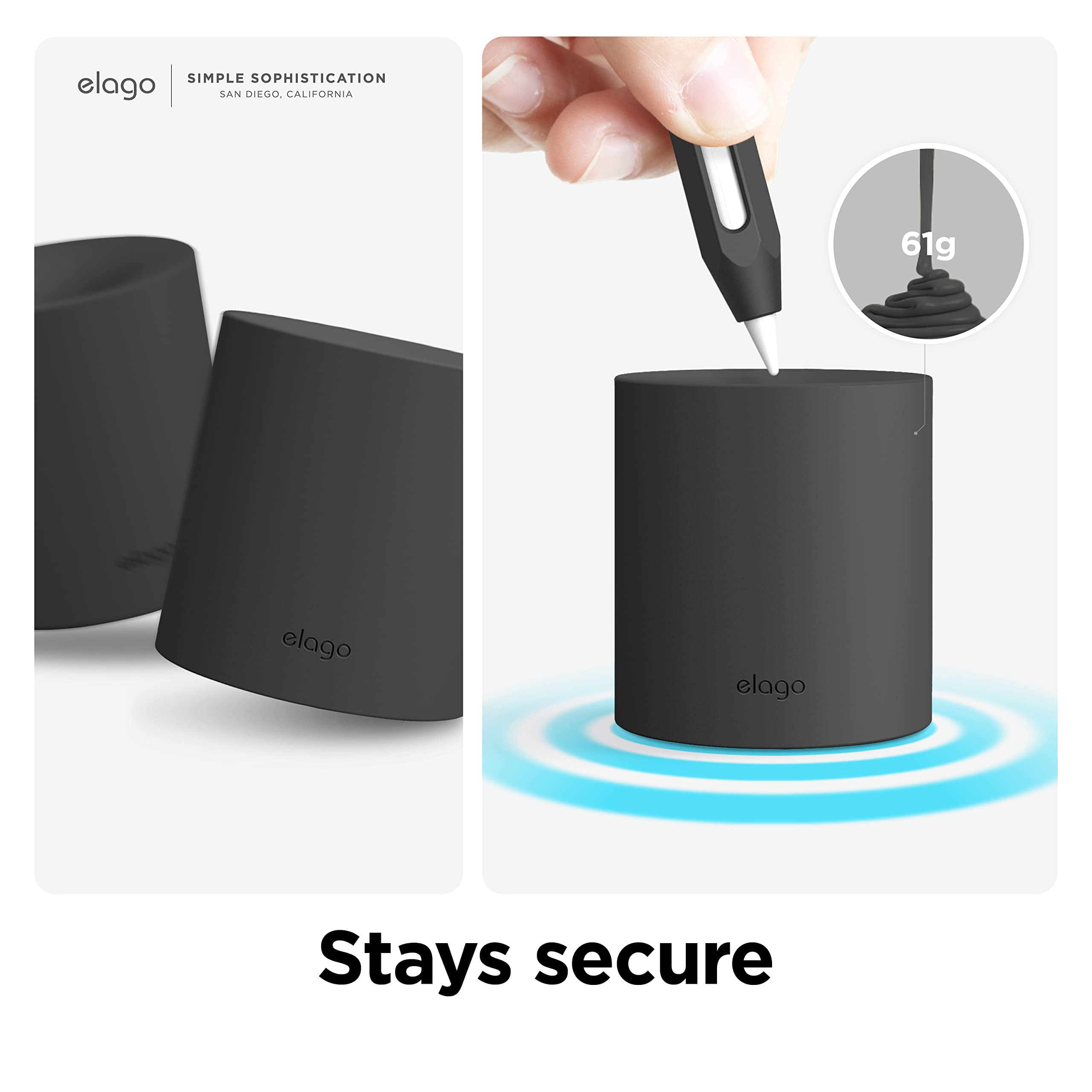 Foto 6 | Soporte Para Lápices Elago Compatible Con El Apple Pencil Pro Black - Venta Internacional.