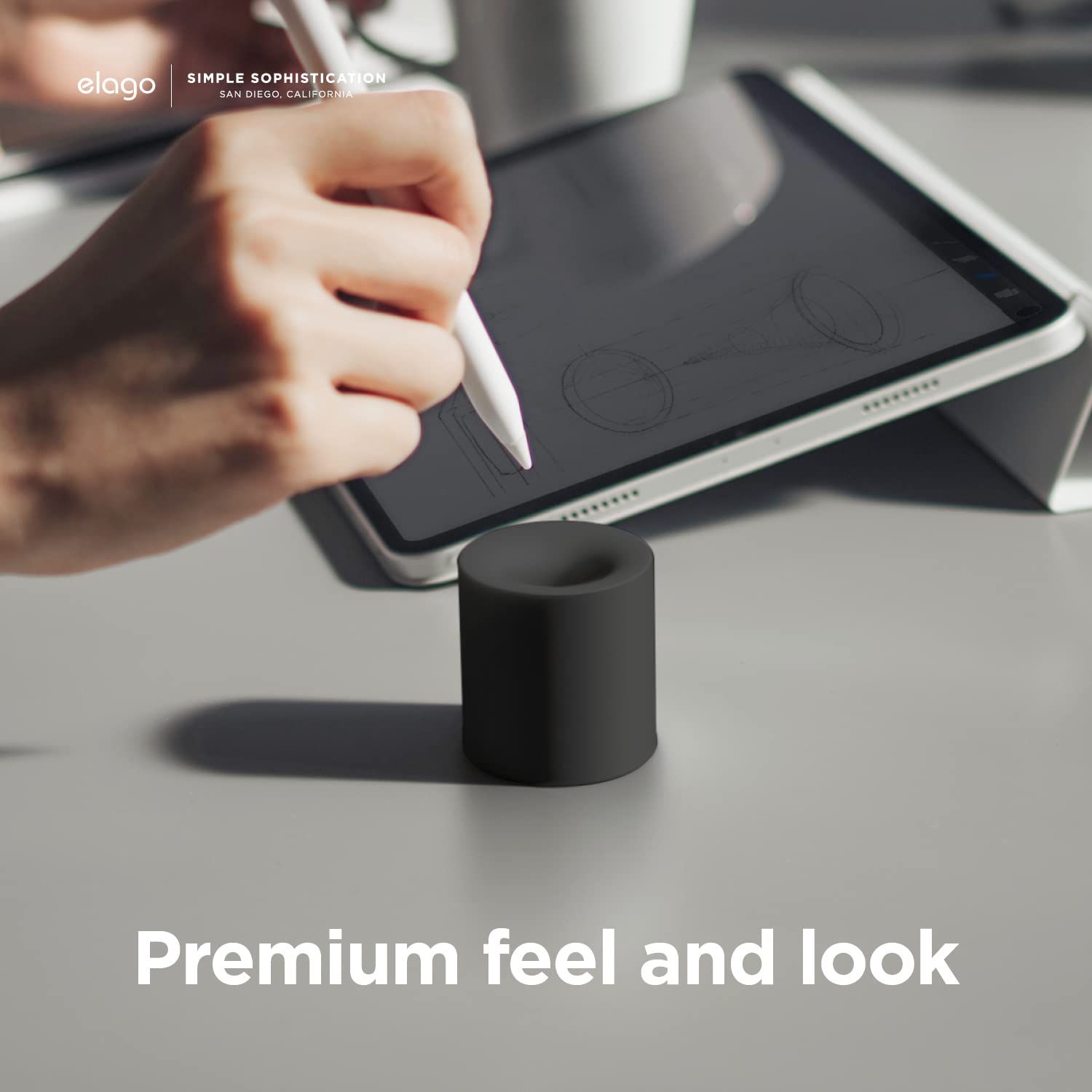 Foto 8 pulgar | Soporte Para Lápices Elago Compatible Con El Apple Pencil Pro Black - Venta Internacional.