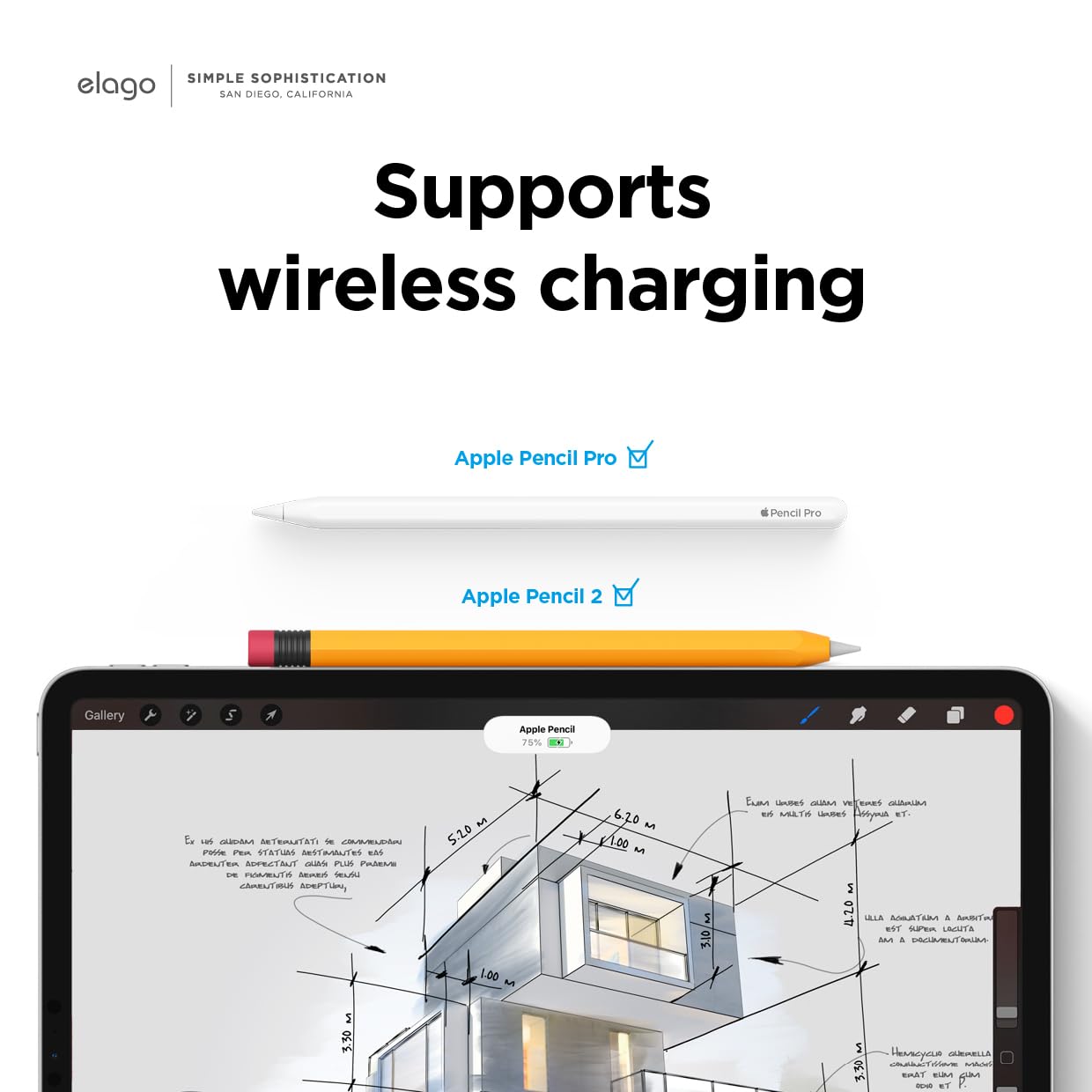Foto 2 | Funda Elago Compatible Con Apple Pencil Pro Y Pencil De Segunda Generación - Venta Internacional.
