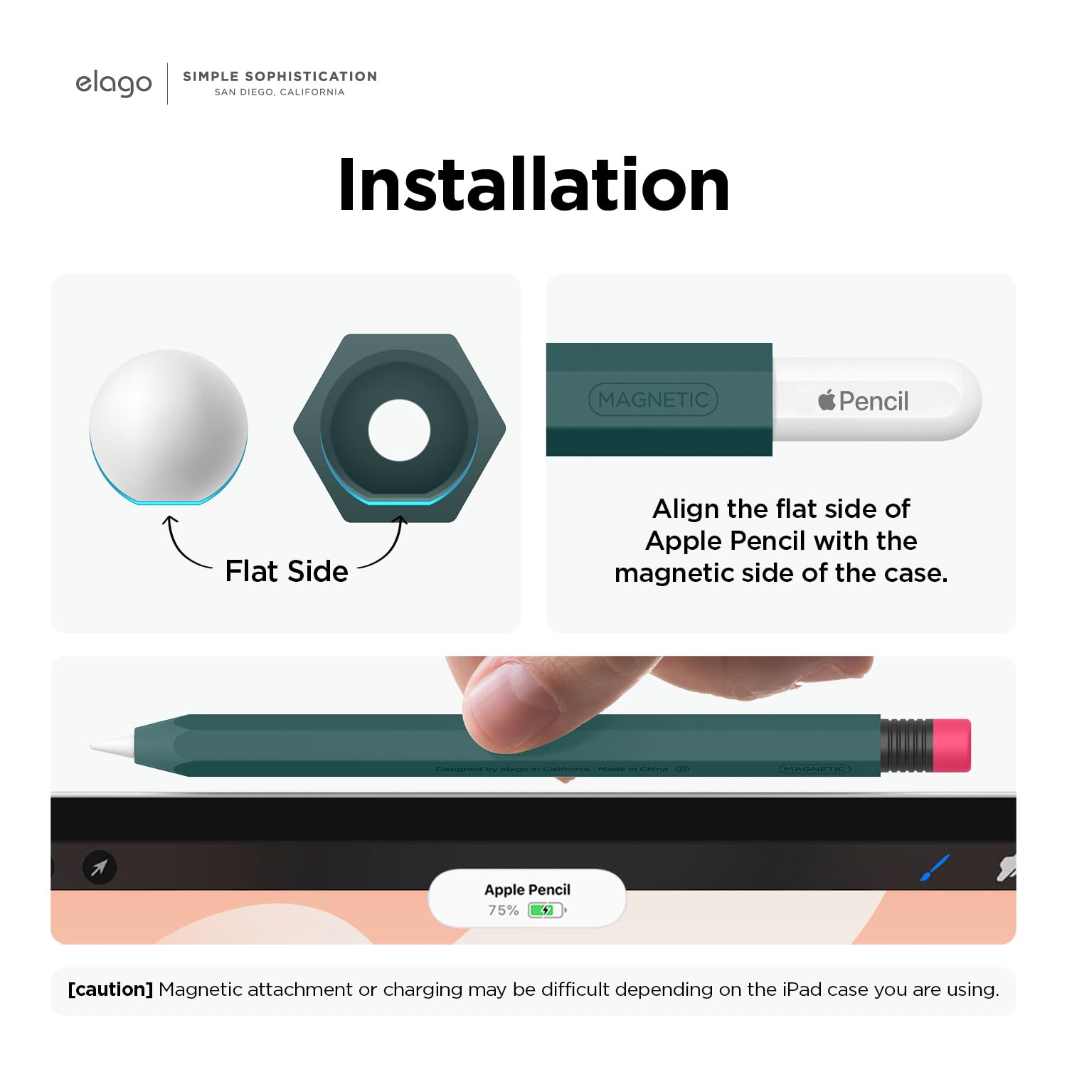 Foto 4 | Funda Elago Classic Compatible Con El Apple Pencil De Segunda Generación - Venta Internacional.