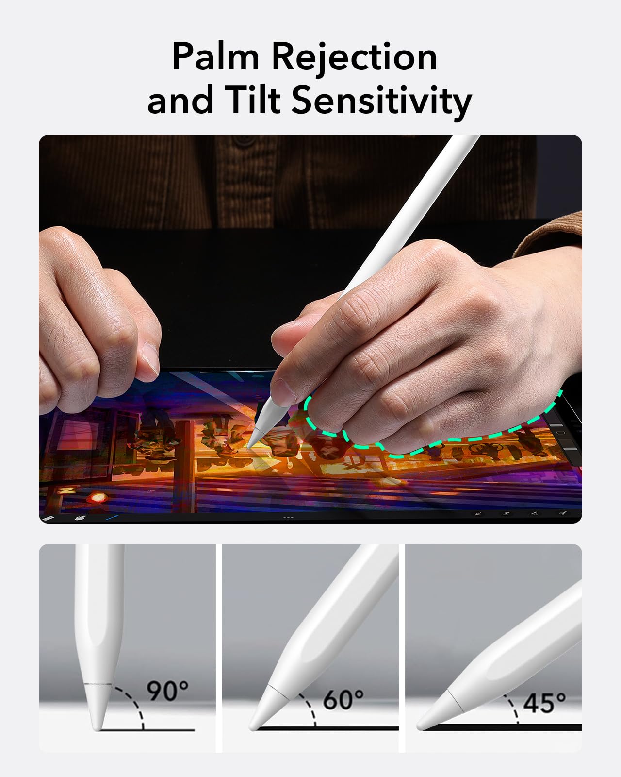 Foto 7 | Lápiz Stylus Pen Esr De Primera Generación Para Ipad 2018-2025, Color Blanco - Venta Internacional.
