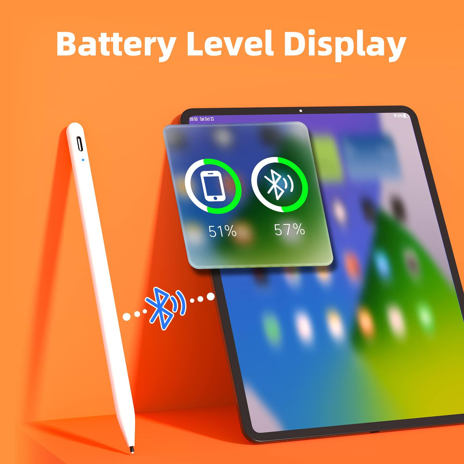 Foto 3 | Lápiz Capacitivo Simple Deluxe Para Ipad Con Bluetooth, Color Blanco - Venta Internacional.
