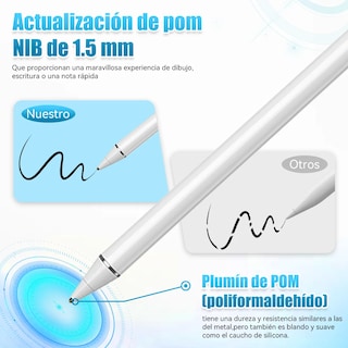 Foto 5 | Lápiz Optico Capacitivo Para Ipad Tablet Android Ios Lab.g Blanco