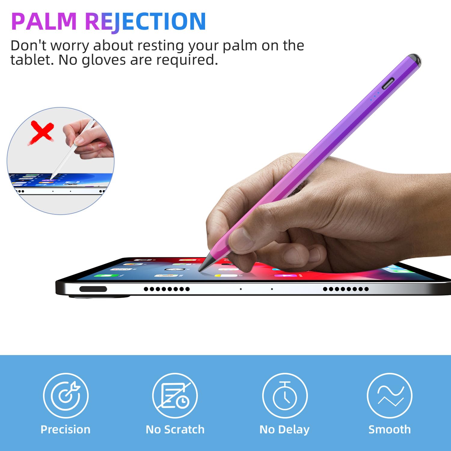 Foto 4 pulgar | Lápiz Capacitivo Mmk Apple Pencil Para Ipad Air 5/4/3, Ipad Pro 11/12.9 - Venta Internacional.