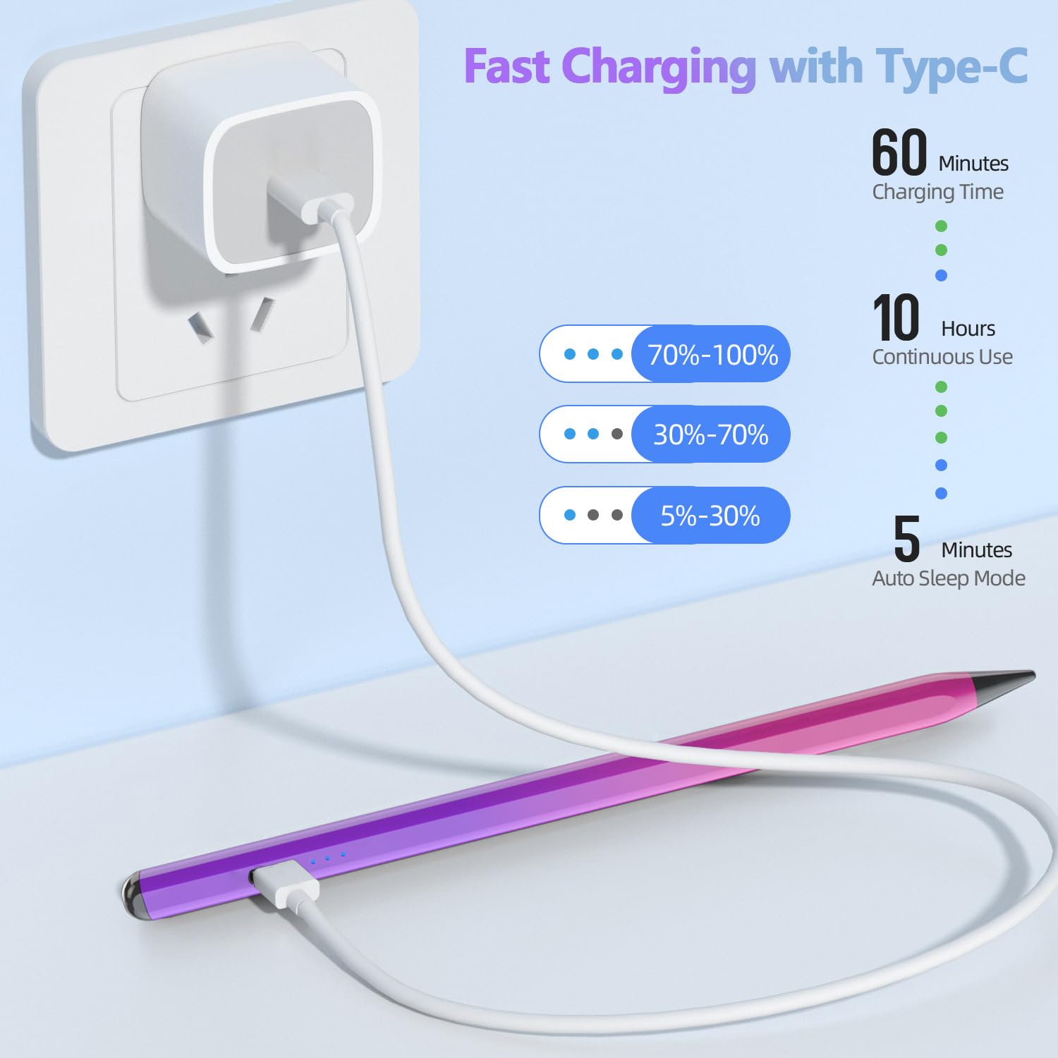 Foto 7 | Lápiz Capacitivo Mmk Apple Pencil Para Ipad Air 5/4/3, Ipad Pro 11/12.9 - Venta Internacional.