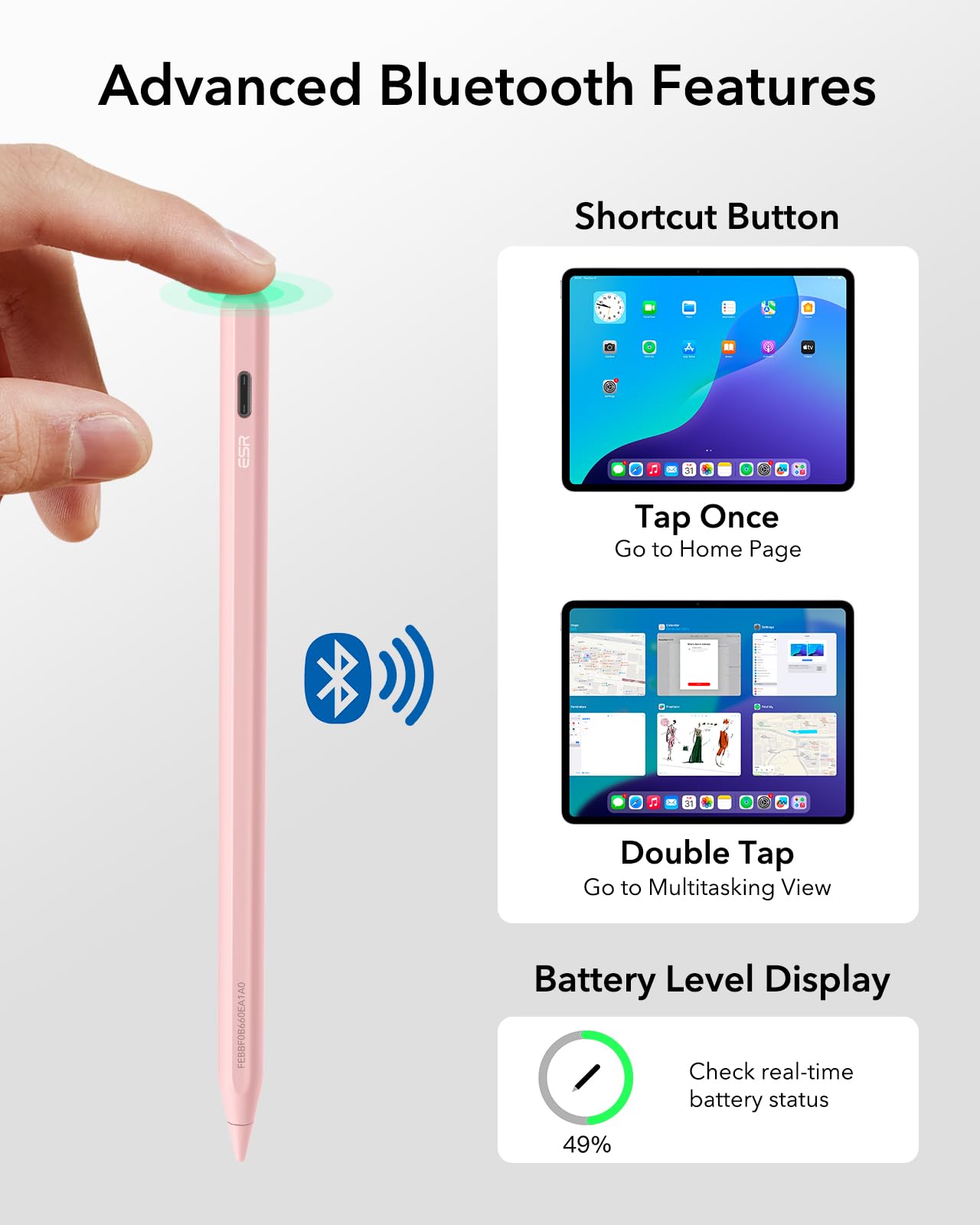 Foto 4 | Ipad Pencil Esr Geo Digital Findmy Compatible Con Apple Ipad - Venta Internacional.