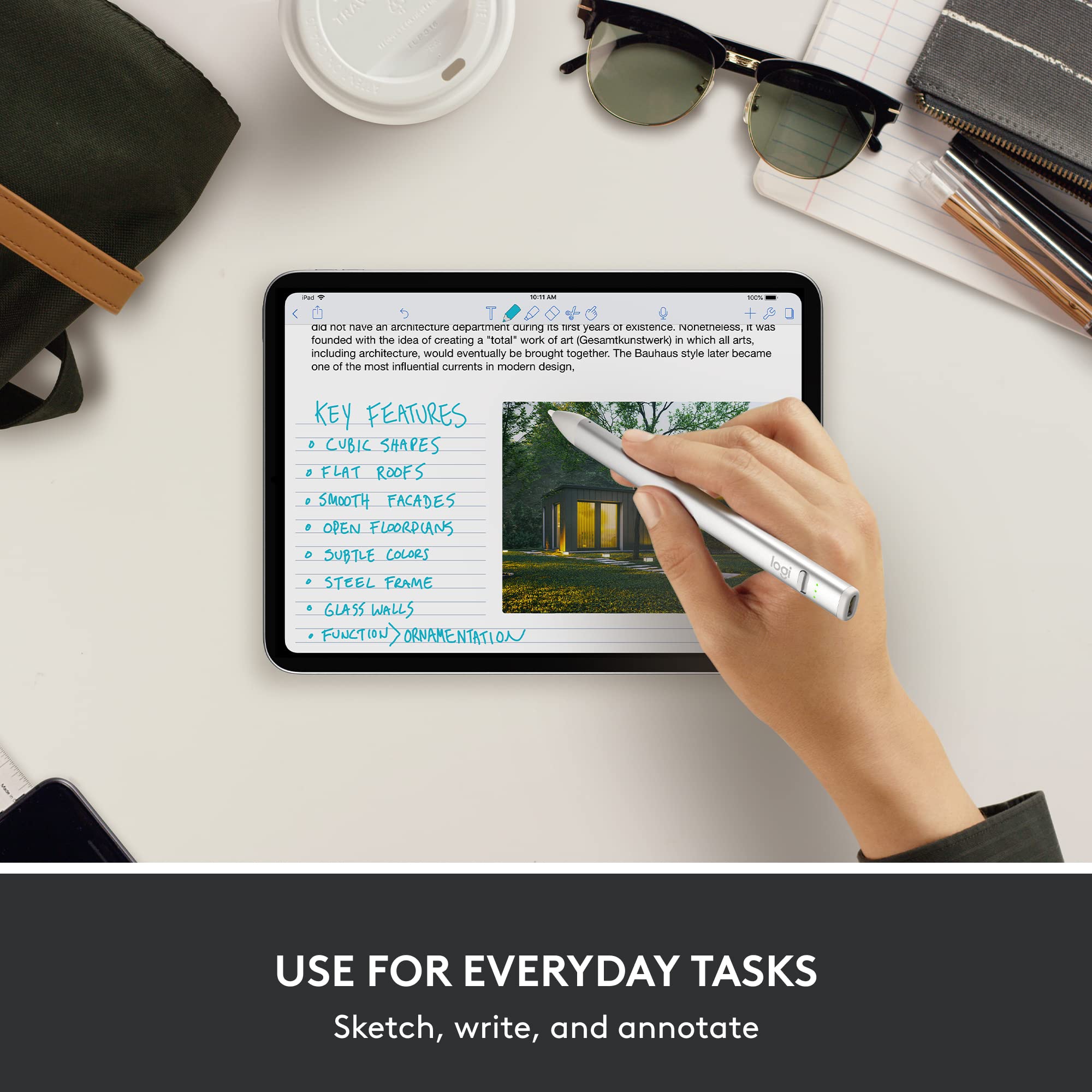 Foto 7 | Lápiz Digital Logitech Crayon Para Ipad Con Usb-c Plateado - Venta Internacional.