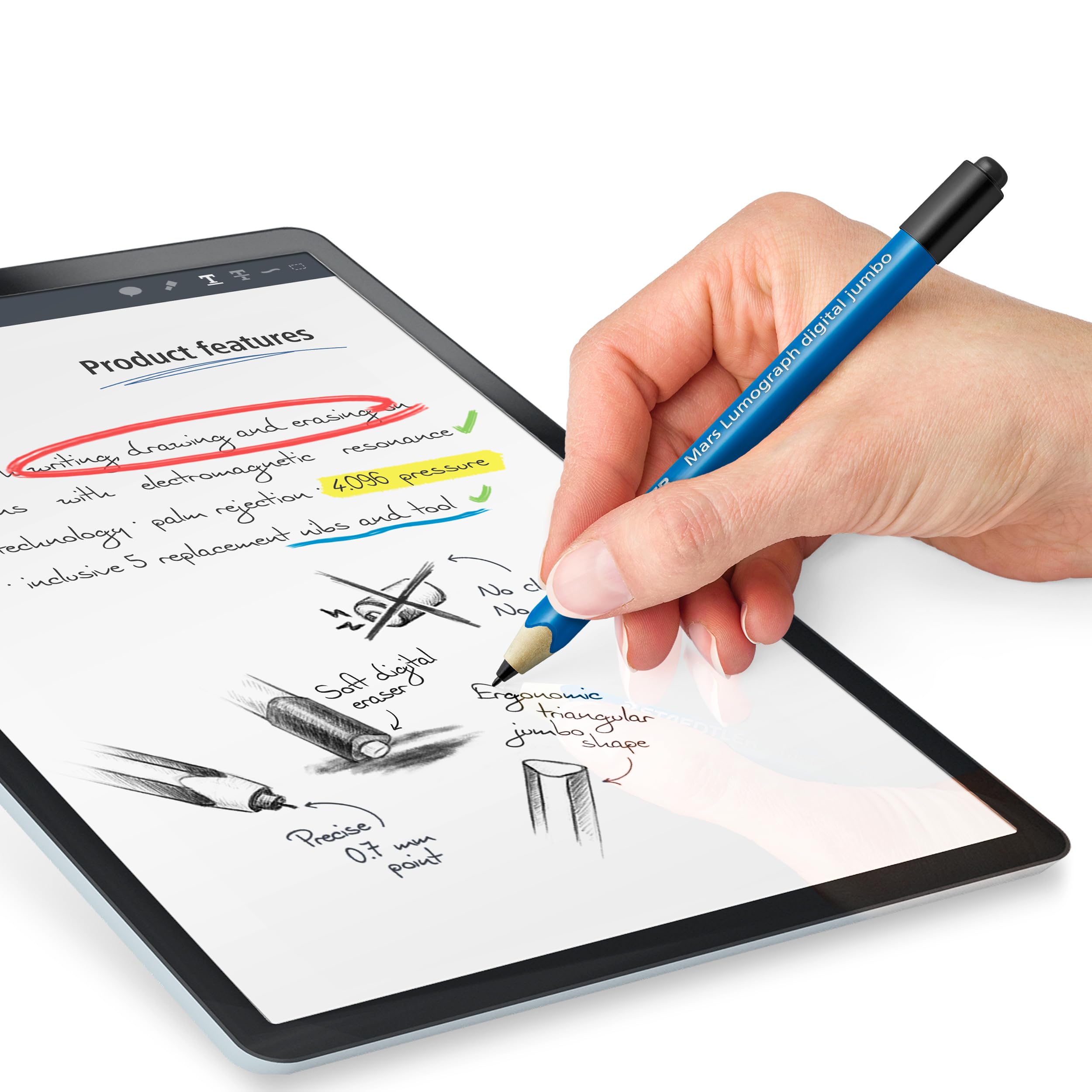Foto 5 | Lápiz Digital Staedtler Mars Lugraph Jumbo - Venta Internacional.