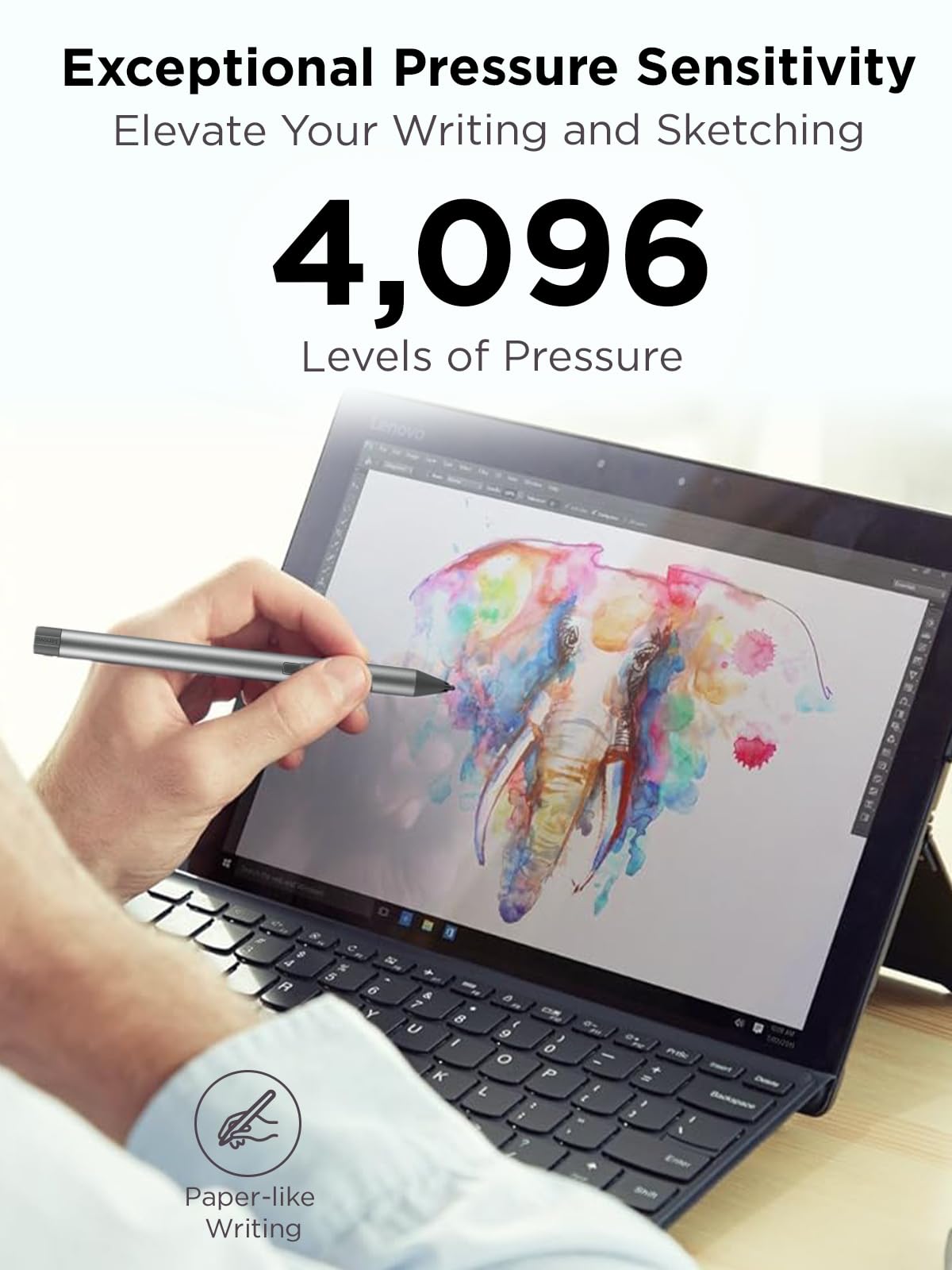 Foto 4 | Lápiz Digital Lenovo Digital Pen 2 Ultratáctiles De 4.096 Niveles - Venta Internacional.