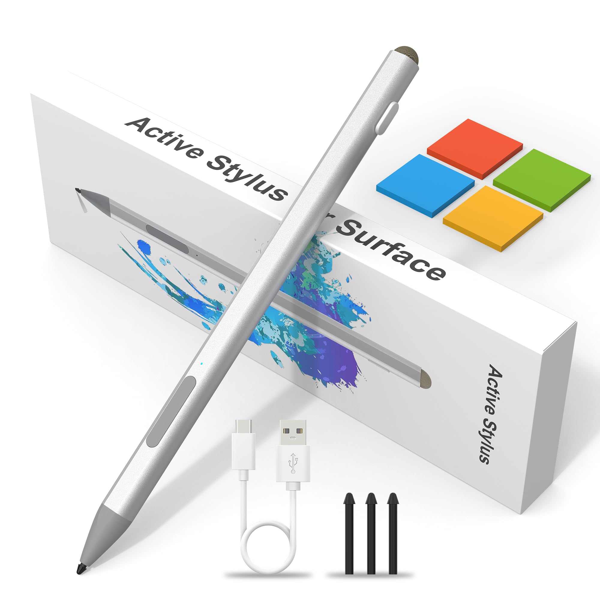 Lápiz Capacitivo Suejezt Para Microsoft Surface Pro 9/8/7/6/5/4/3/x/11 - Venta Internacional.