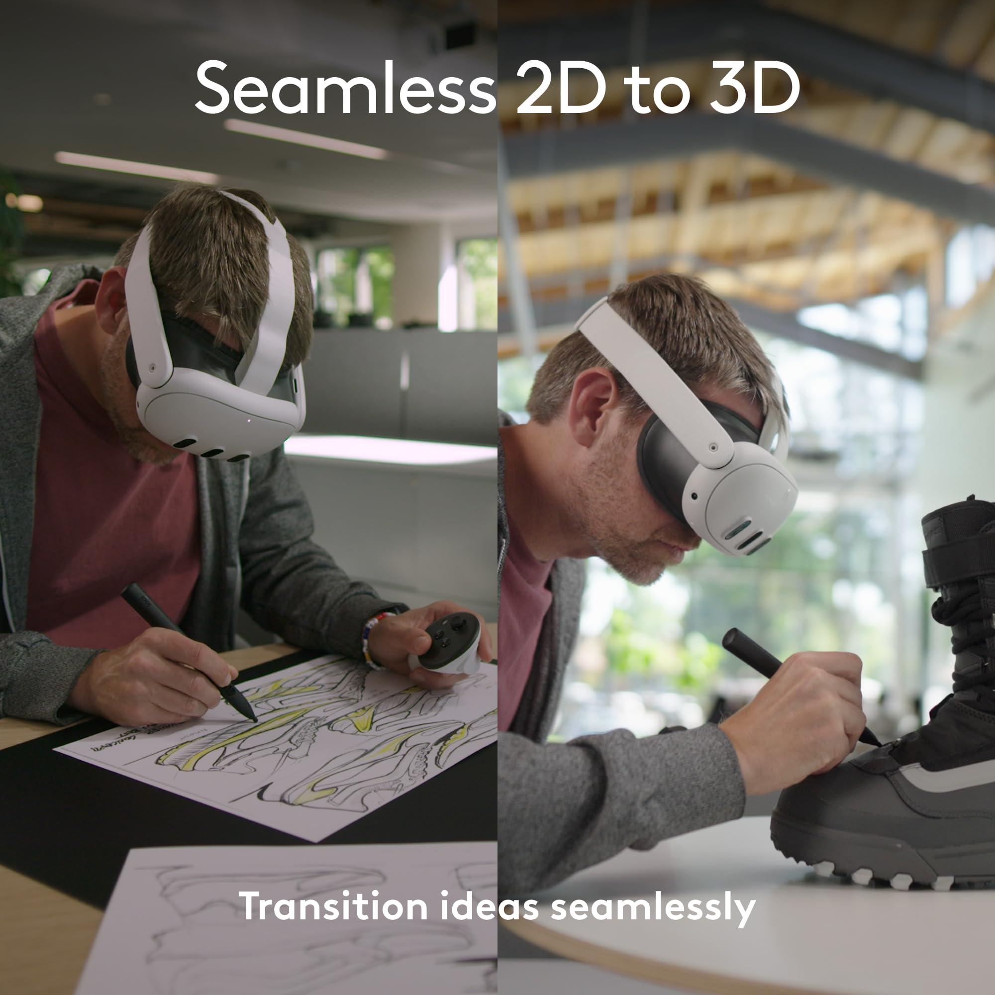 Foto 3 | Stylus Logitech Mx Ink Mixed-reality (mr) Con Base De Carga - Venta Internacional.