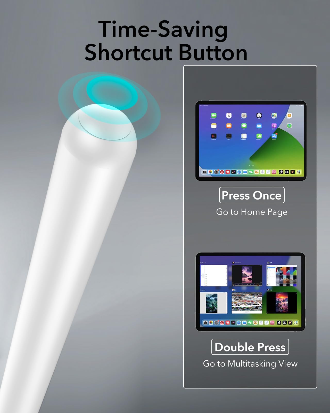 Foto 5 | Stylus Pen Esr Con Carga Magnética Inalámbrica Para Ipad, Color Blanco - Venta Internacional.