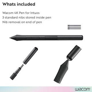 Foto 6 | Bolígrafo Wacom Lp1100k 4k Para Tableta Intuos Color Negro - Venta Internacional.