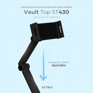 Foto 3 | Soporte de Tableta para Escritorio Acteck AC-934565 Compatible con 13'' color Negro